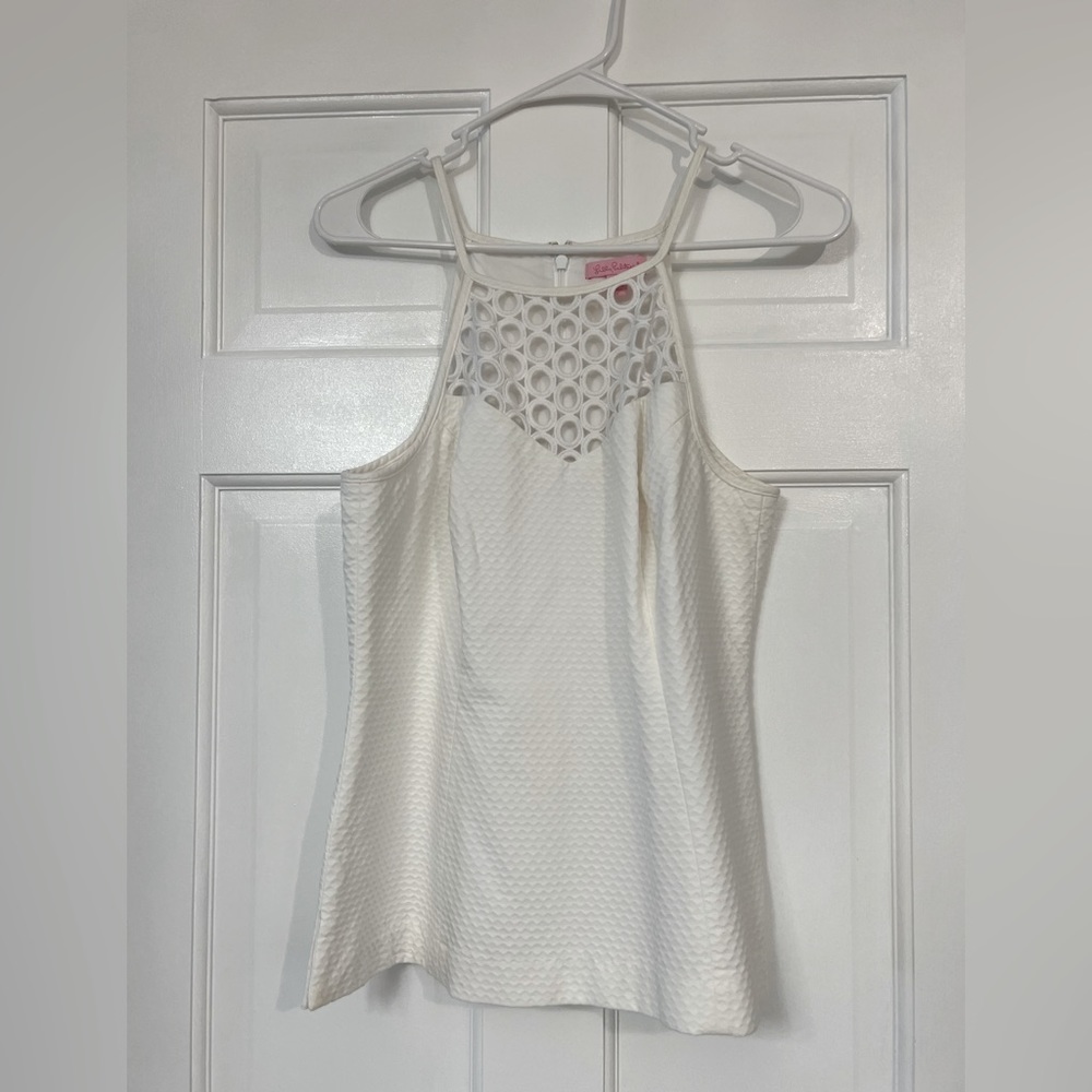 Lilly Pulitzer size small sleeveless shirt. EUC, worn once and dry cleaned.